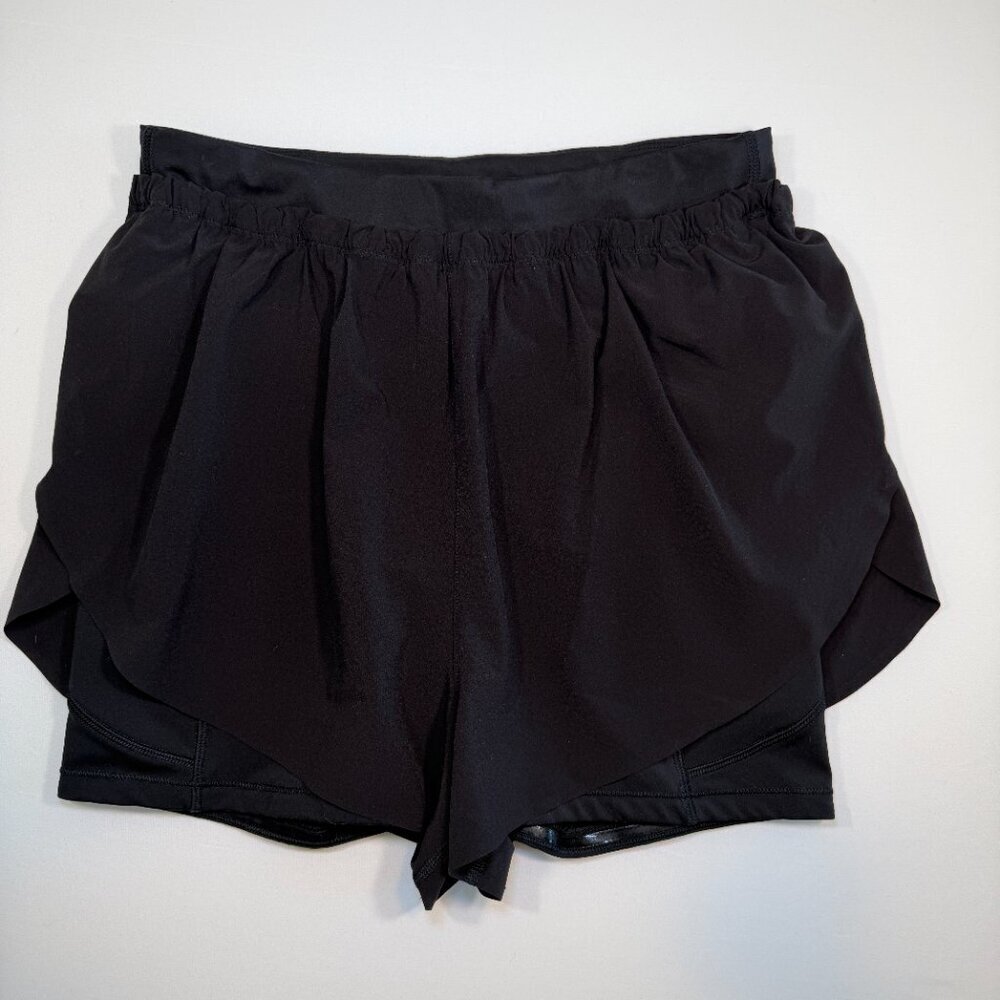 ATHLETA Mile Marker 2 in 1 Shorts Black Small - Picture 6 of 15
